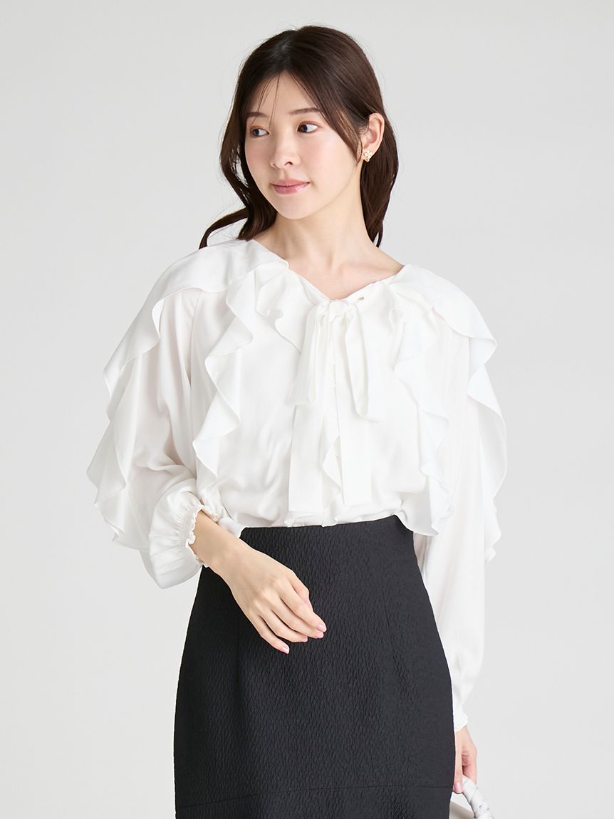 ラッフルブラウス(ブラウス・シャツ)｜TOPS（トップス）｜CELFORD