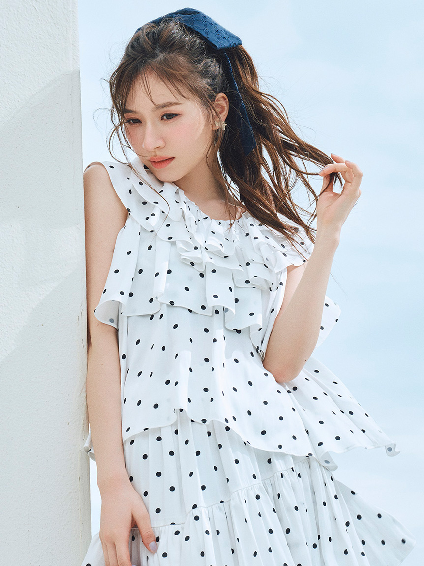 洗える】割繊ティアードラッフルブラウス(ブラウス・シャツ)｜TOPS