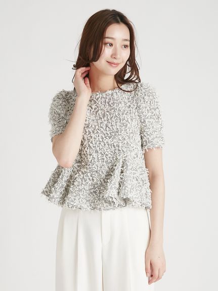 フラッフィーペプラムブラウス(ブラウス・シャツ)｜TOPS（トップス