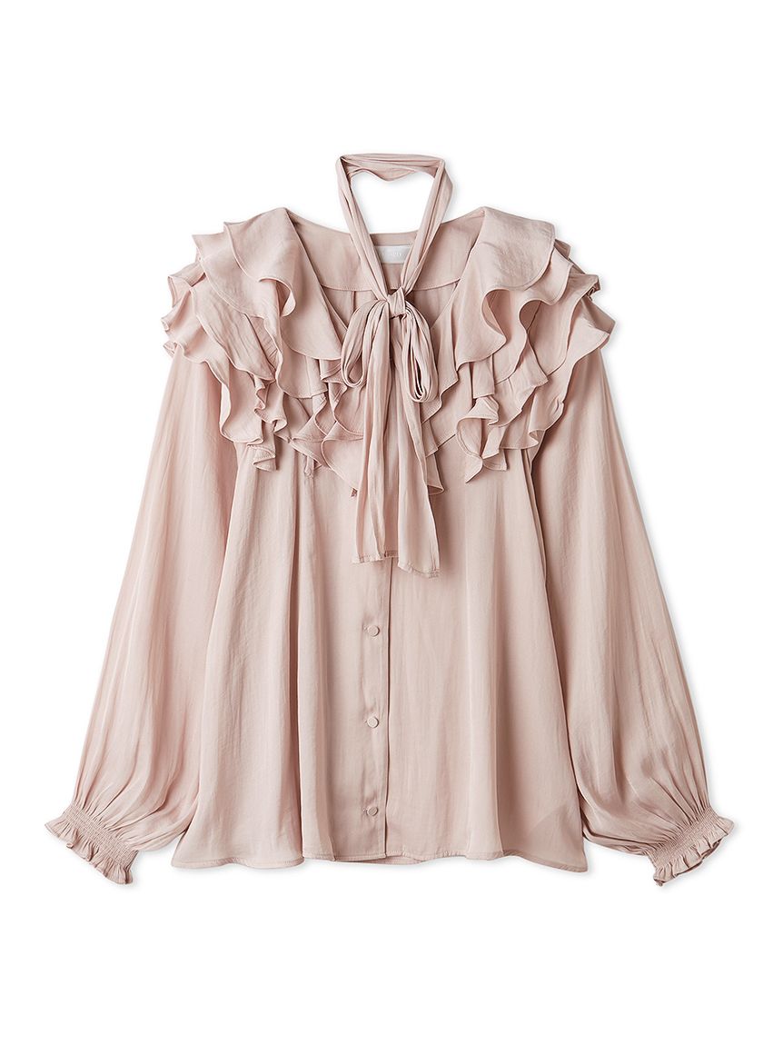 洗える】ラッフルフリルブラウス(ブラウス・シャツ)｜TOPS（トップス