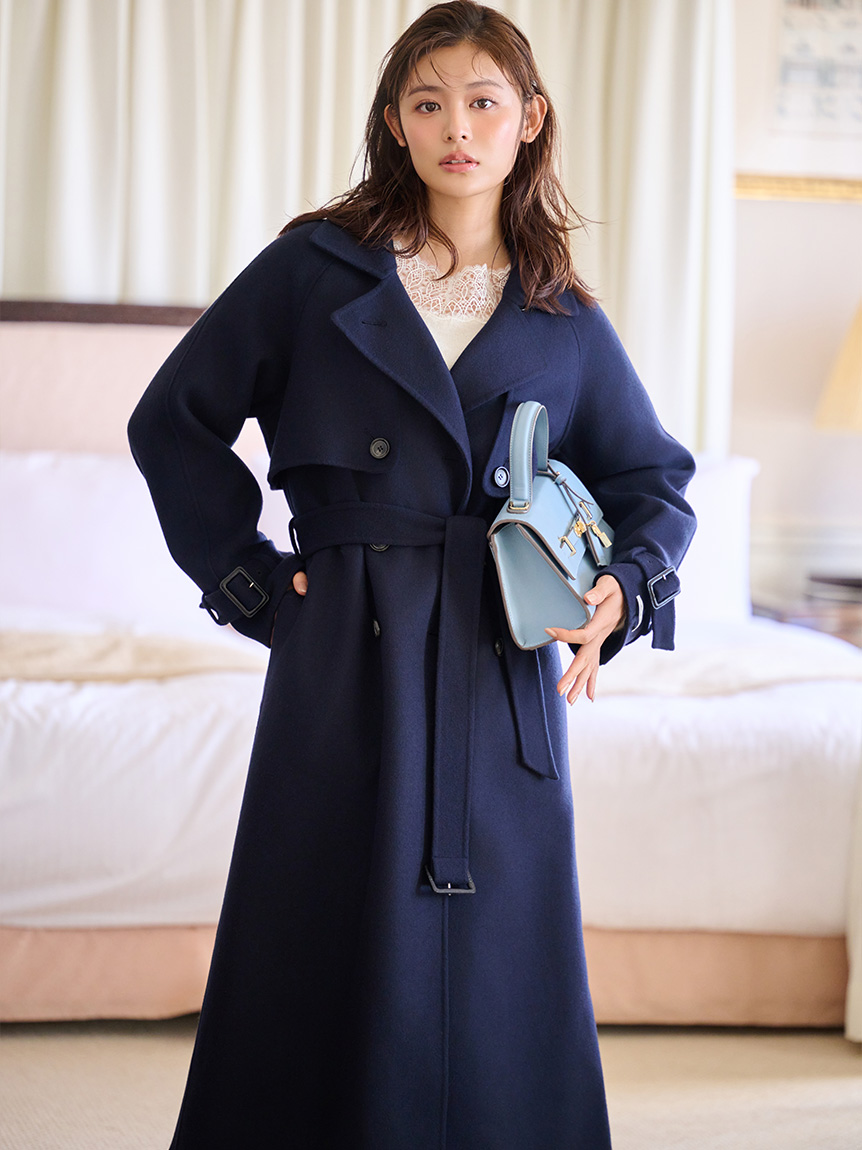 ウール混ロングトレンチコート(コート)｜OUTER（アウター）｜CELFORD