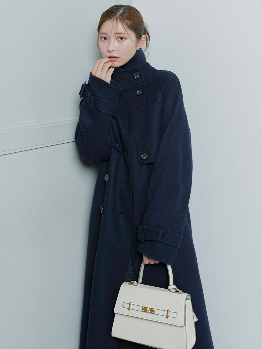 【新品】CELFORD ウール混ロングトレンチコート CGRY 38 新品】CELFORD ウール混ロングトレンチコート CGRY 38 FRAY I.D