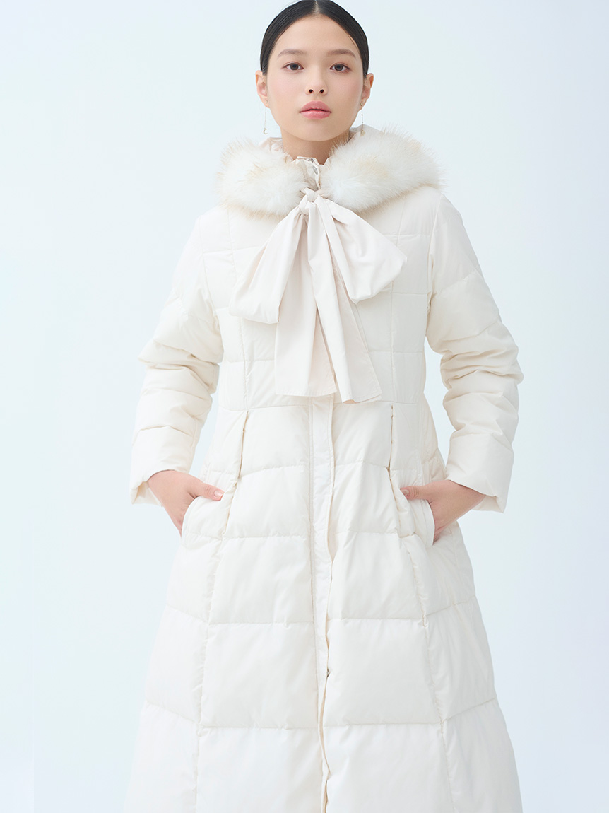 美品✨セルフォード ロングコート リバーコート 38 ベルト リボン アイボリー 2025年最新】セルフォード リバートレンチコートの人気アイテム