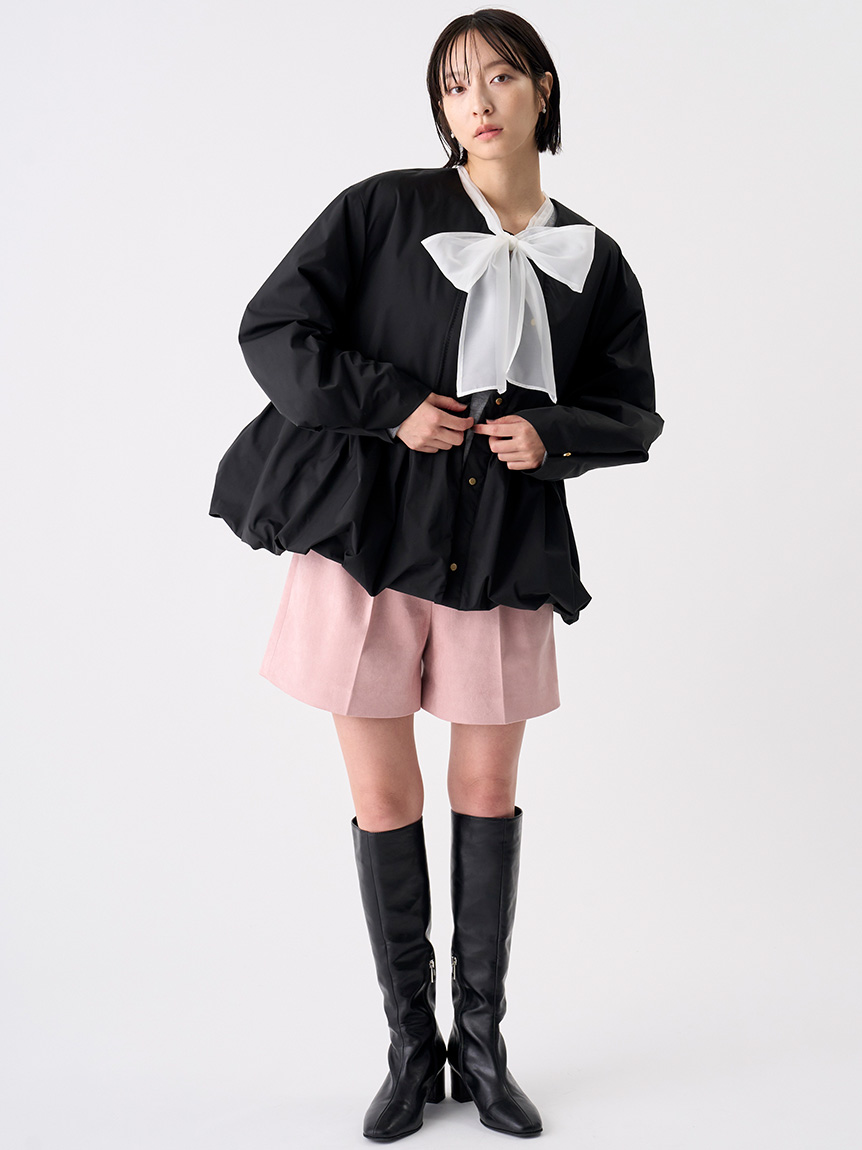 CELFORD ウールショートコート キルティングウール台形スカート CELFORD ウールショートコート キルティングウール台形スカート