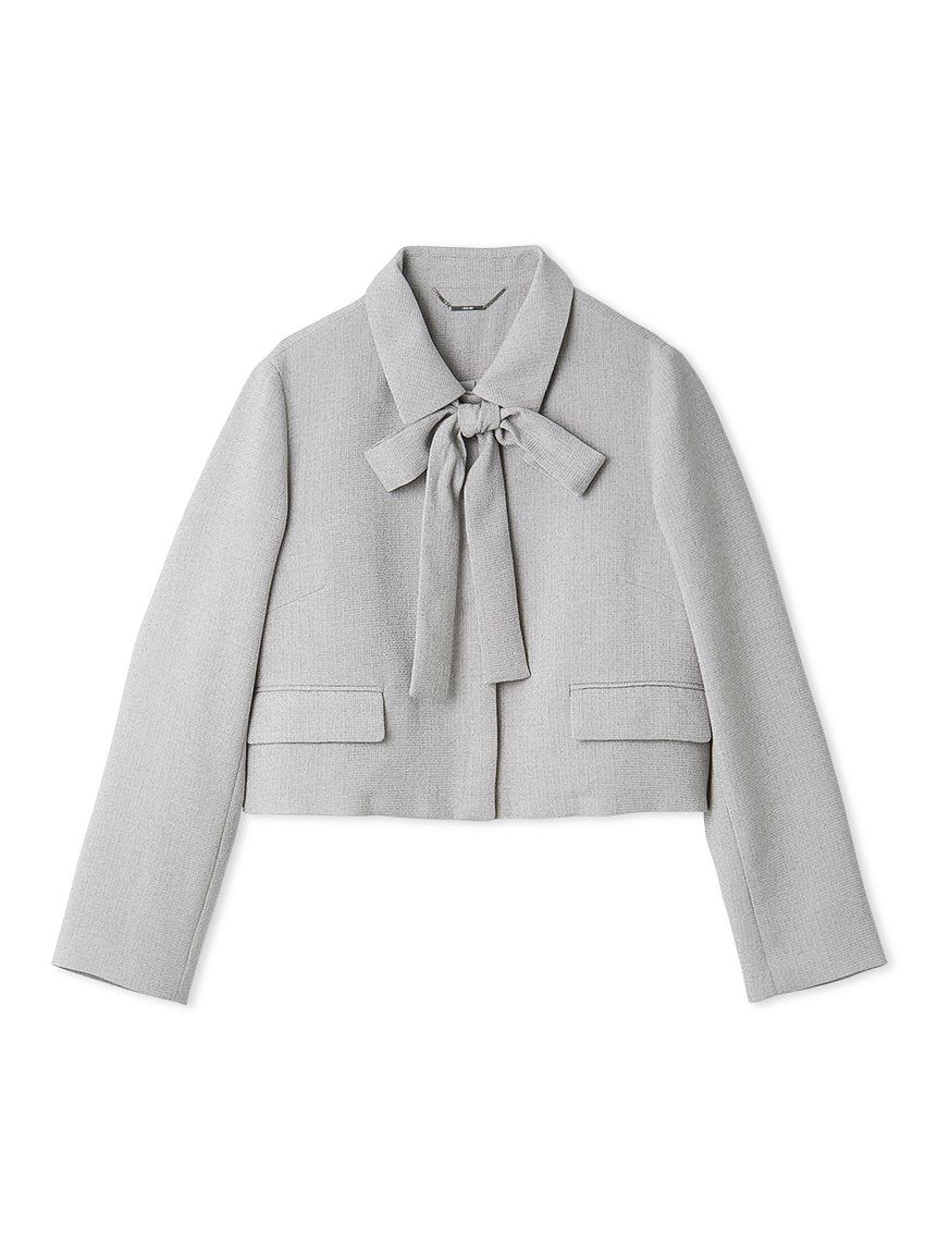 洗える】【セットアップ対応】バリエーションリボンショートジャケット