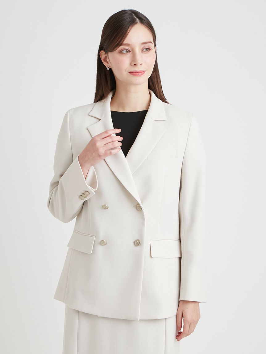 洗える】ダブルテーラードジャケット(ジャケット・ブルゾン)｜OUTER