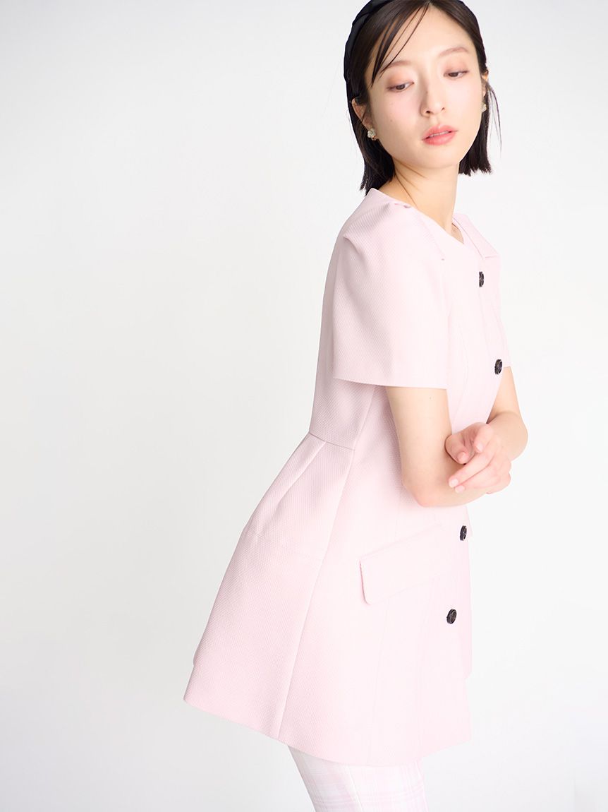 からみ織ペプラムジャケット(ジャケット・ブルゾン)｜OUTER（アウター