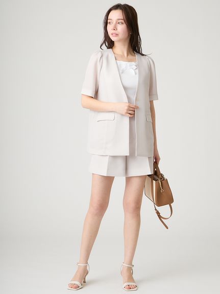 ハーフスリーブカラミジャケット