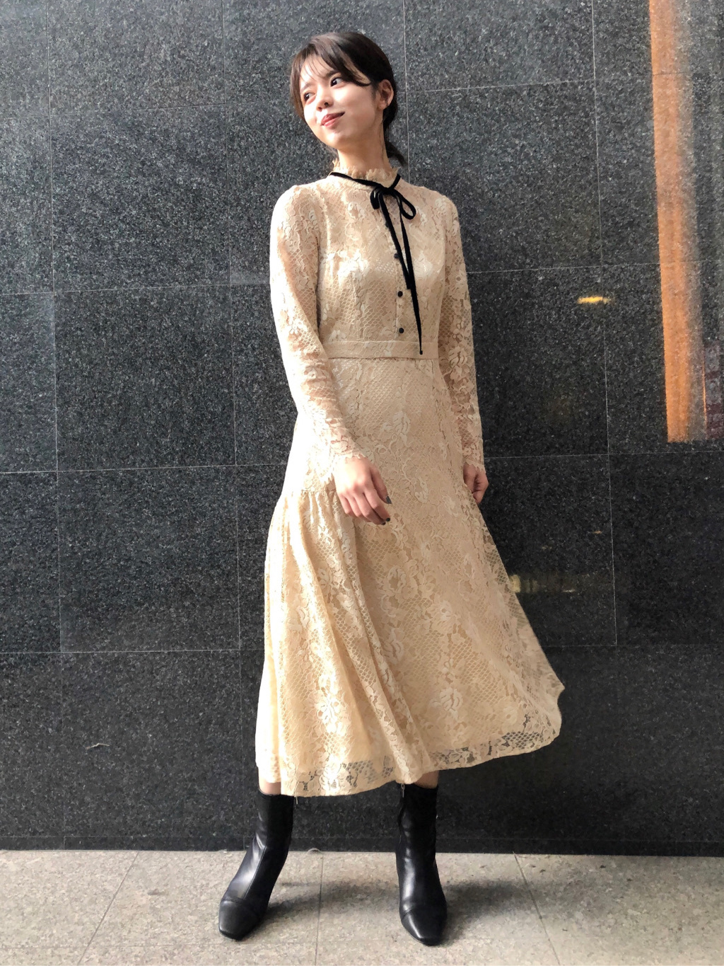 ボウタイレースワンピース 布帛ワンピース Dress ドレス Celford セルフォード の通販サイト 公式