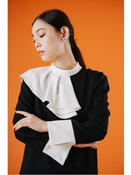 アシメフリルカラーワンピース 布帛ワンピース Dress ドレス Celford セルフォード の通販サイト 公式