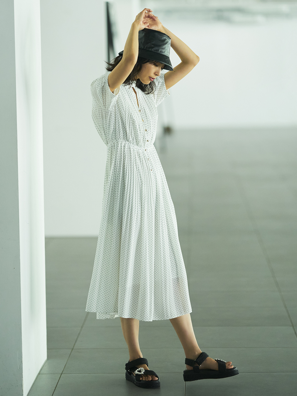 プリーツシフォンワンピース 布帛ワンピース Dress ドレス Celford セルフォード の通販サイト 公式