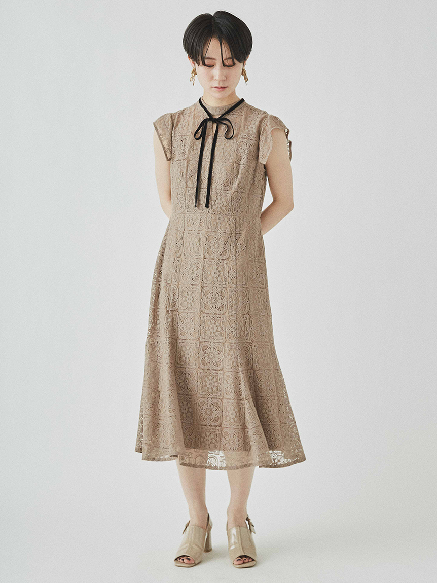 タイルレースワンピース 布帛ワンピース Dress ドレス Celford セルフォード の通販サイト 公式
