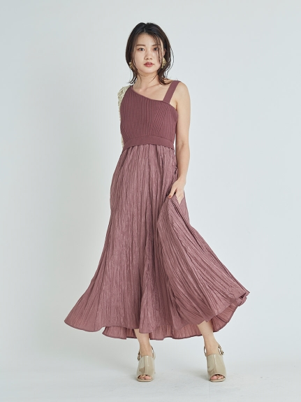 ワンショルニットドッキングワンピース 布帛ワンピース Dress ドレス Celford セルフォード の通販サイト 公式