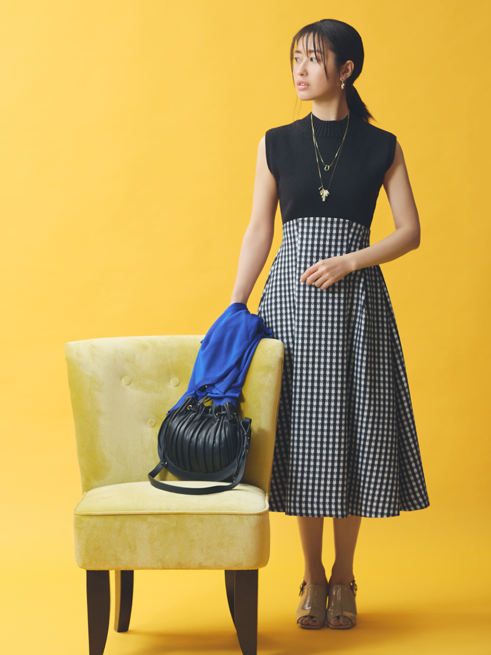 ニットコンビワンピース 布帛ワンピース Dress ドレス Celford セルフォード の通販サイト 公式