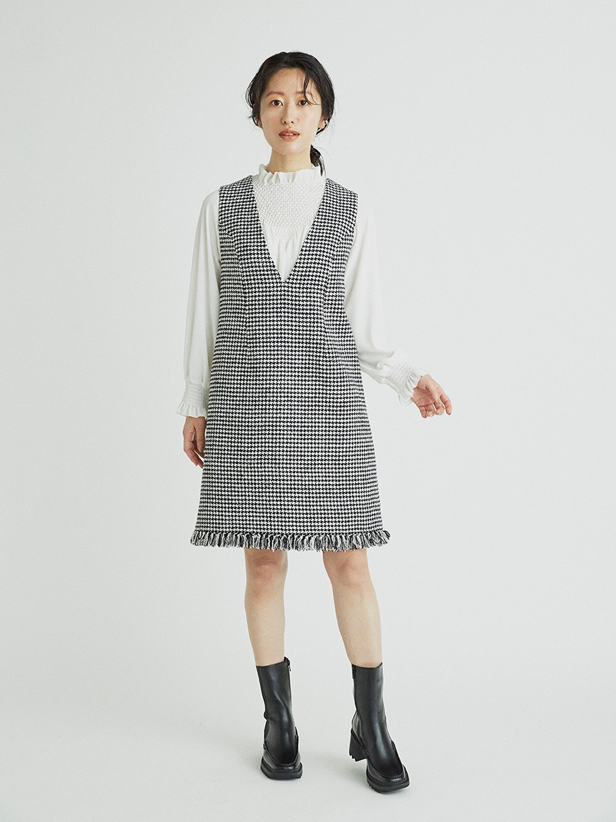 ツイードジャンパースカート 布帛ワンピース Dress ドレス Celford セルフォード の通販サイト 公式