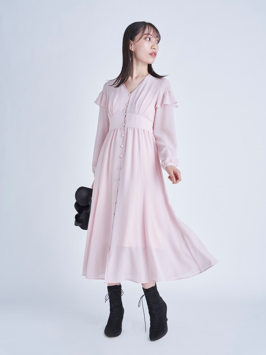 シフォンｖネックワンピース 布帛ワンピース Dress ドレス Celford セルフォード の通販サイト 公式