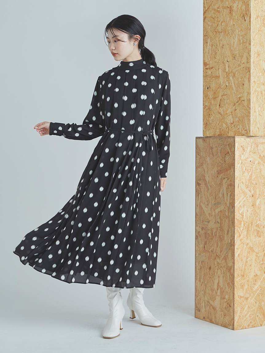 ２wayプリントプリーツワンピース 布帛ワンピース Dress ドレス Celford セルフォード の通販サイト 公式