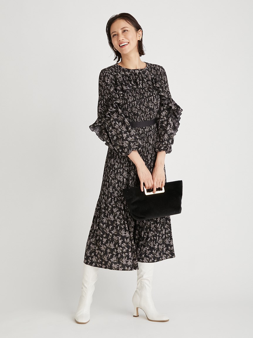 プリーツラッフルワンピース 布帛ワンピース Dress ドレス Celford セルフォード の通販サイト 公式