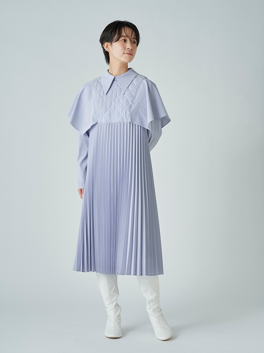 ケーププリーツシャツワンピース 布帛ワンピース Dress ドレス Celford セルフォード の通販サイト 公式