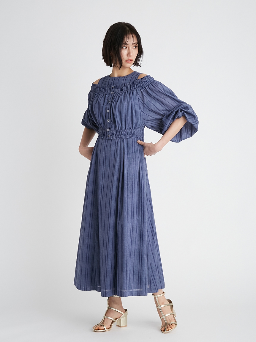 ボレロ付きストライプワンピース デイリーワンピース Dress ドレス Celford セルフォード の通販サイト 公式