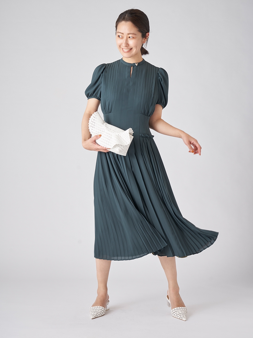 プリーツデザインシフォンワンピース デイリーワンピース Dress ドレス Celford セルフォード の通販サイト 公式