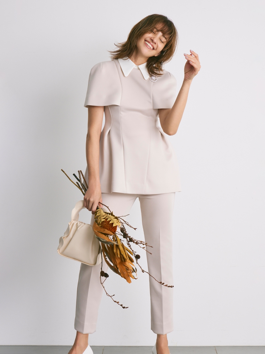 襟付きポンチセットアップ(デイリーワンピース)|DRESS(ドレス