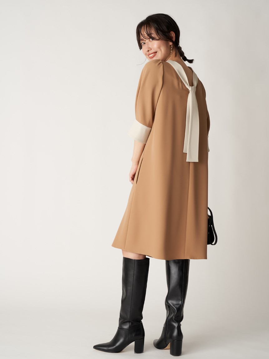 Ａラインボウタイワンピース(デイリーワンピース)｜DRESS（ドレス 