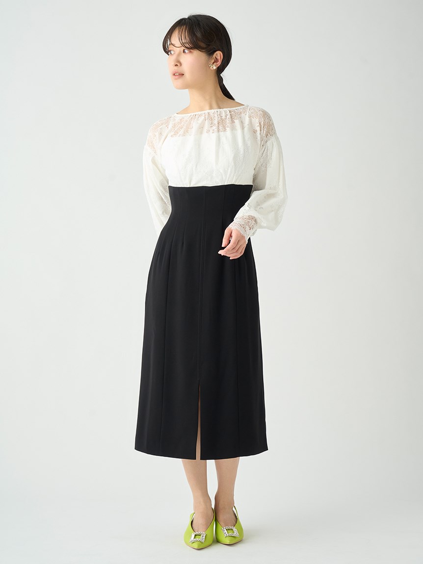 新品♡セルフォード　刺繍ワンピース　ドレス　定価40700円　結婚式　フォーマル ひざ丈ワンピース ファッションなデザイン