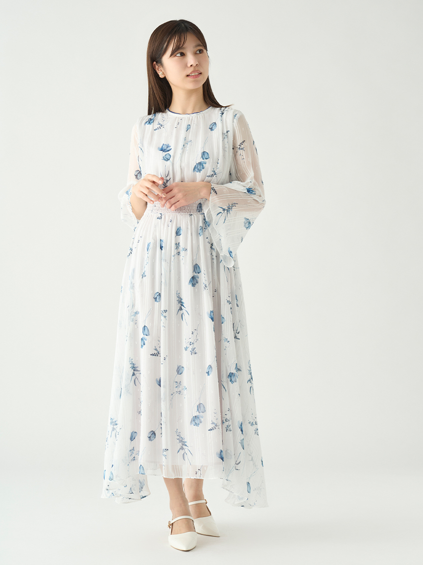 チューリッププリントワンピース(デイリーワンピース)｜DRESS（ドレス ...