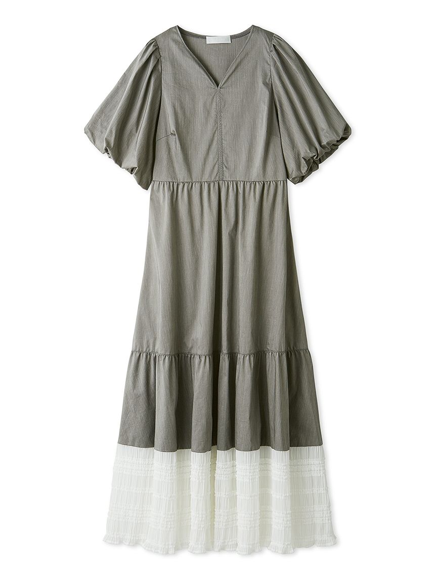 バルーンスリーブティアードワンピース(デイリーワンピース)｜DRESS 