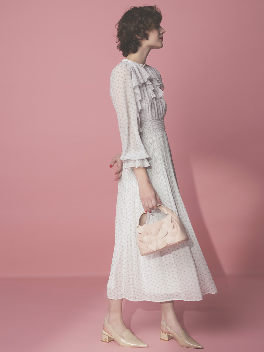 HANAE MORI×CELFORDコラボ】ハートモチーフプリントワンピース