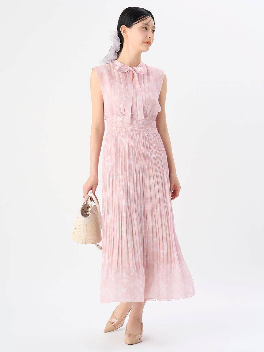【即納】 フラワーフォグプリントワンピース(デイリーワンピース)｜DRESS ワンピース