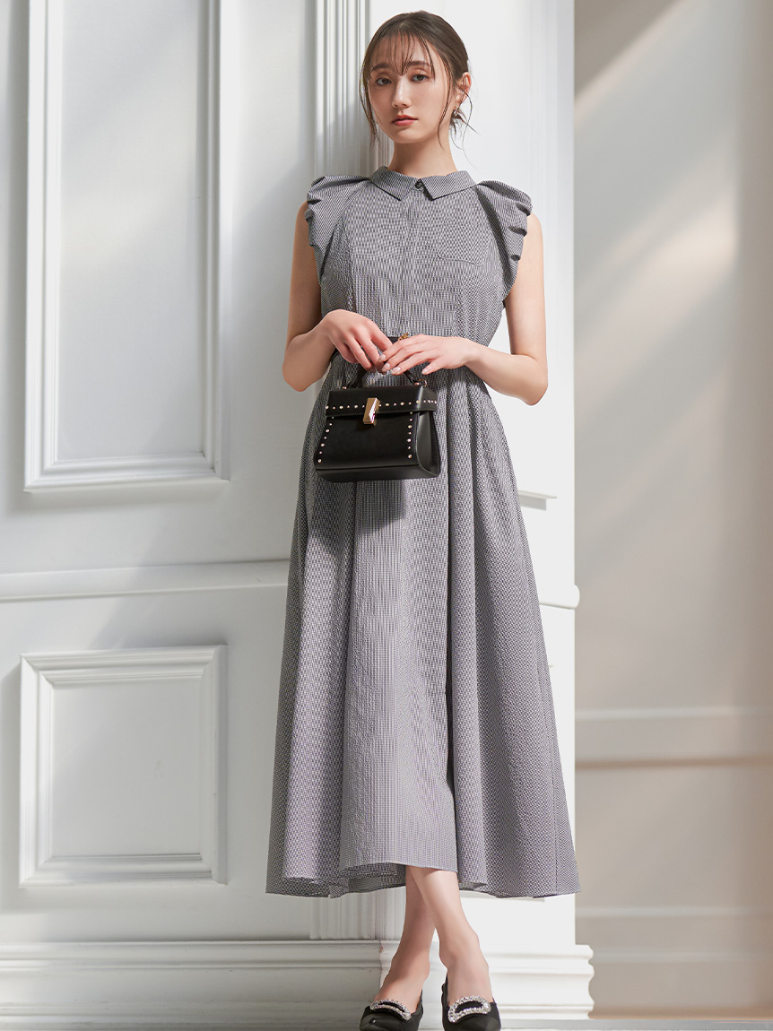 バルーンスリーブシャツワンピース(デイリーワンピース)｜DRESS