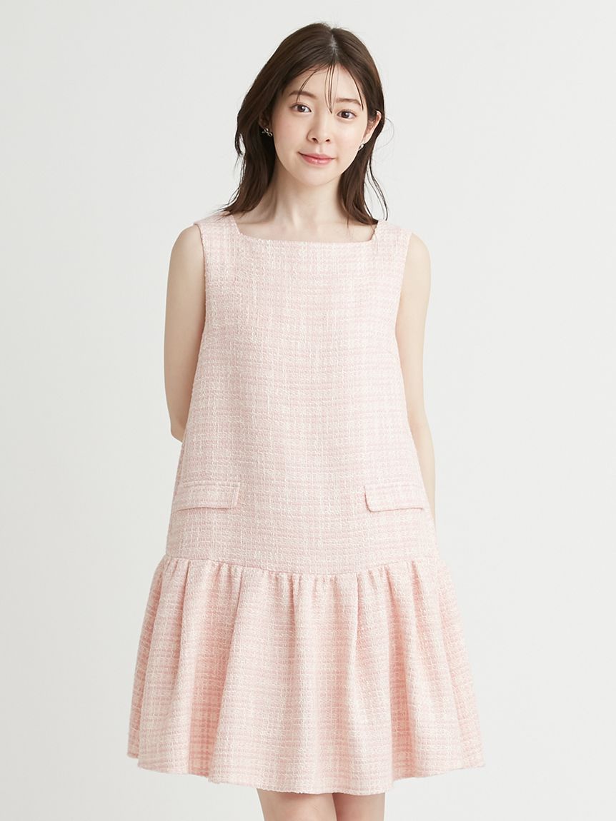 ツィードミニワンピース(デイリーワンピース)|DRESS(ドレス ツィードミニワンピース(デイリーワンピース)|DRESS(ドレス