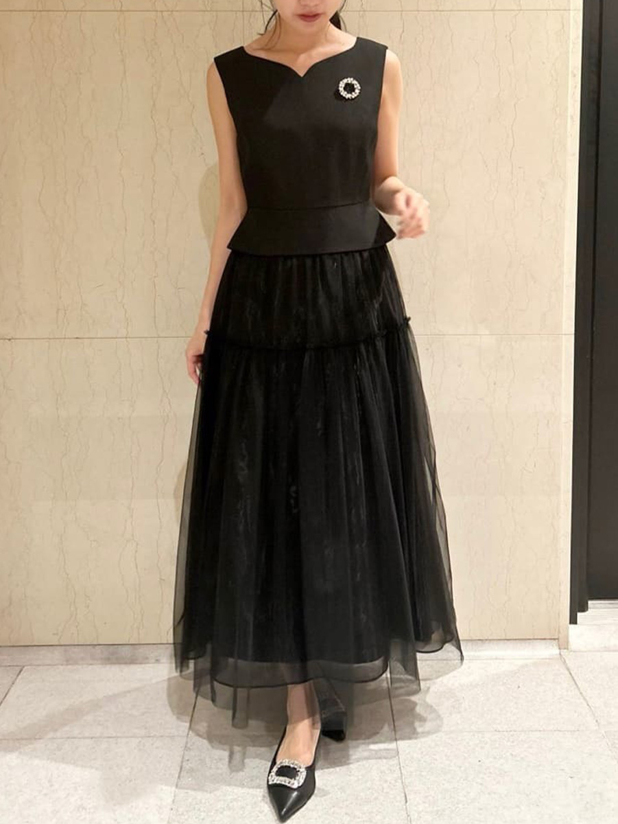 ♡最終値下げ♡ CELFORD ハートネックチュールドレス CELFORD｜ハートネックチュールドレス | Rakuten Fashion(楽天