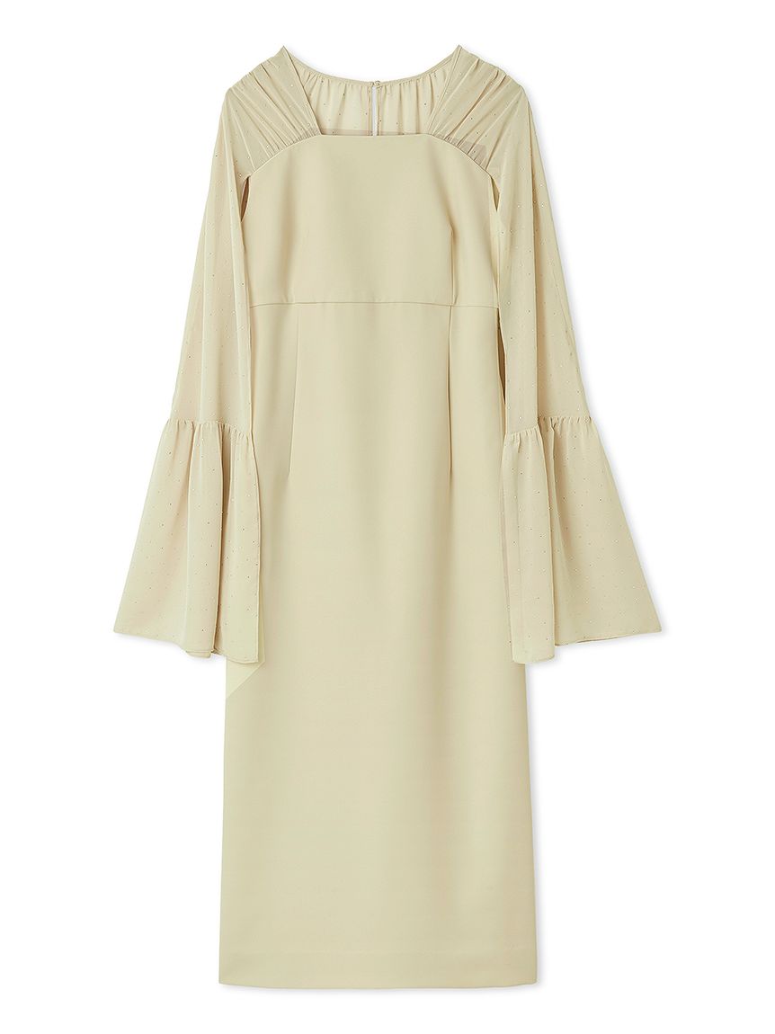 シャイニーシフォンケープドレス(フォーマルワンピース)｜DRESS