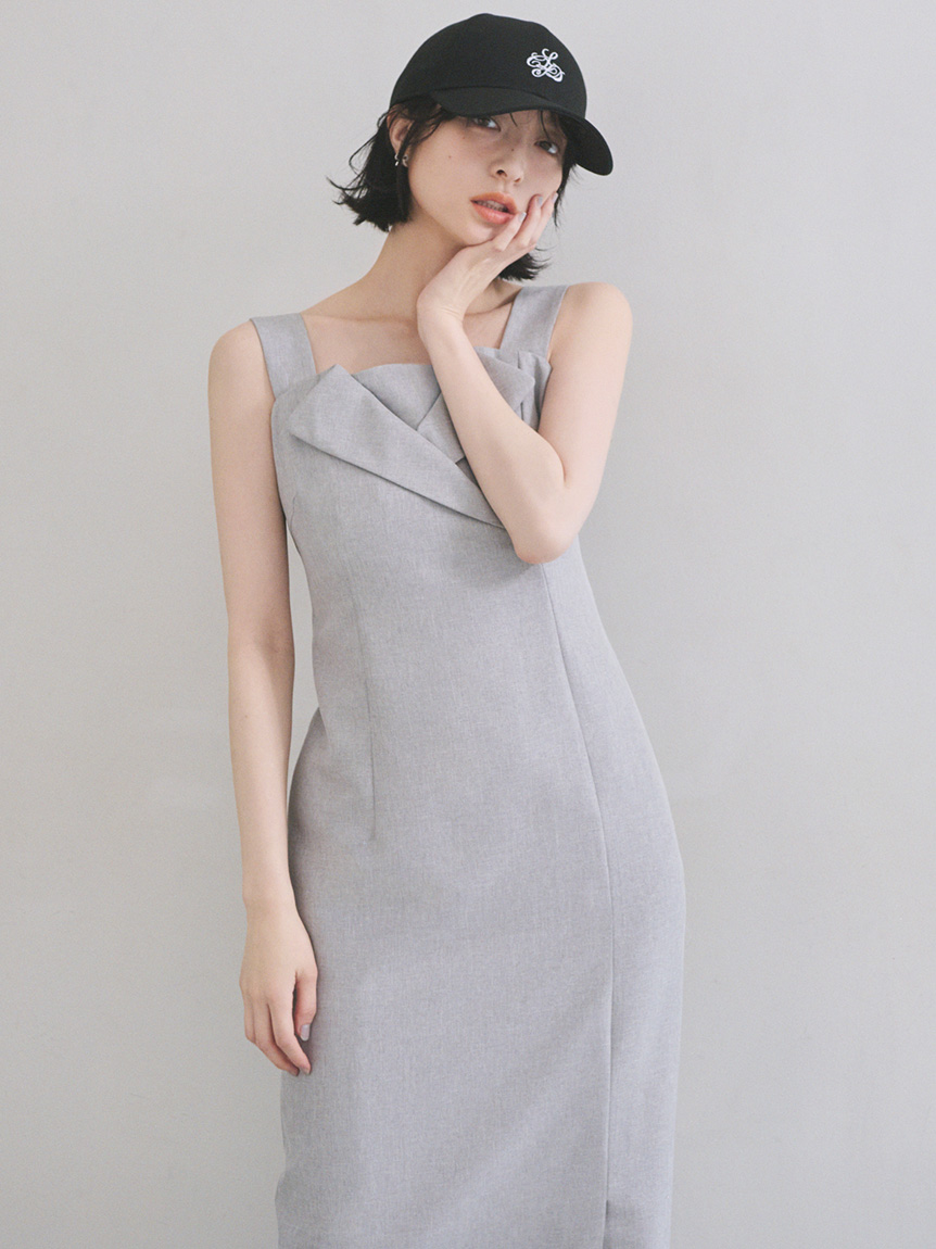 テイラーネックキャミワンピース(デイリーワンピース)｜DRESS