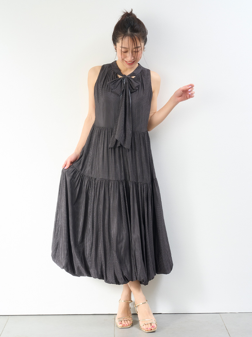 SaturdayClubプリーツウェーブヘムワンピース 2WAYバルーンヘムワンピース(デイリーワンピース)|DRESS