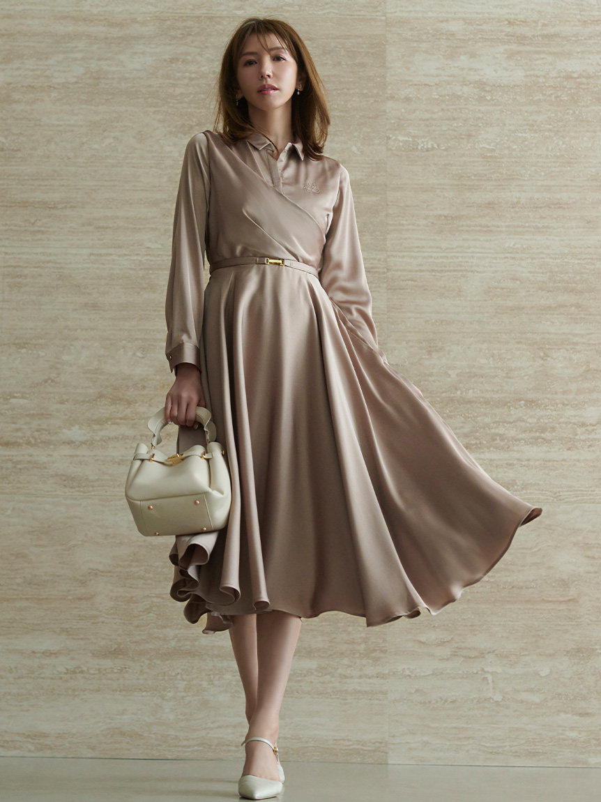 DOLCE LICHE イレギュラーヘムティアードワンピース fit=scale-down,w=1200