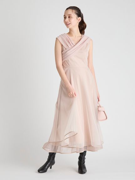 カシュクールチュールドレス