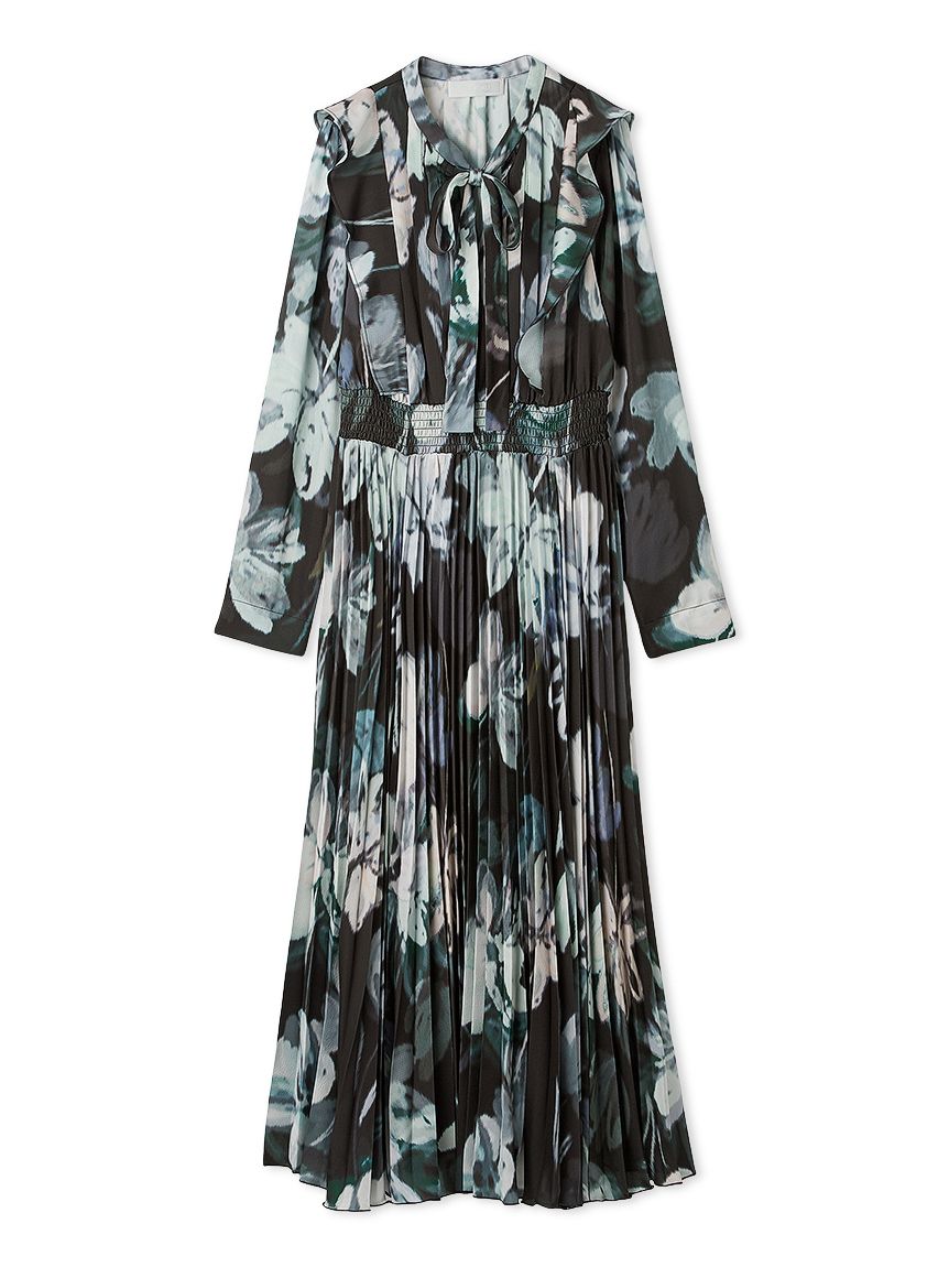 ミュテッドフローラルプリントワンピース(デイリーワンピース