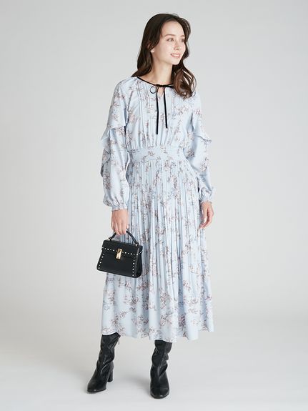 ボタニカルレタープリントワンピース(デイリーワンピース)｜DRESS