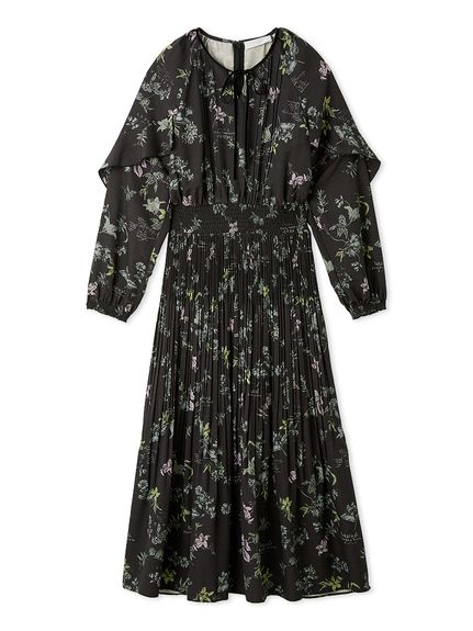 ボタニカルレタープリントワンピース(デイリーワンピース)｜DRESS