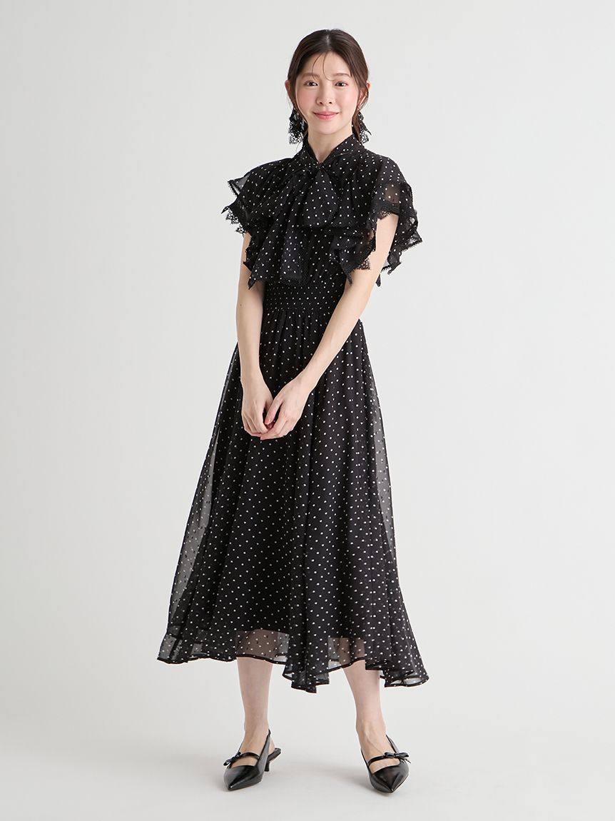 洗える】ハートドットプリントワンピース(デイリーワンピース)｜DRESS