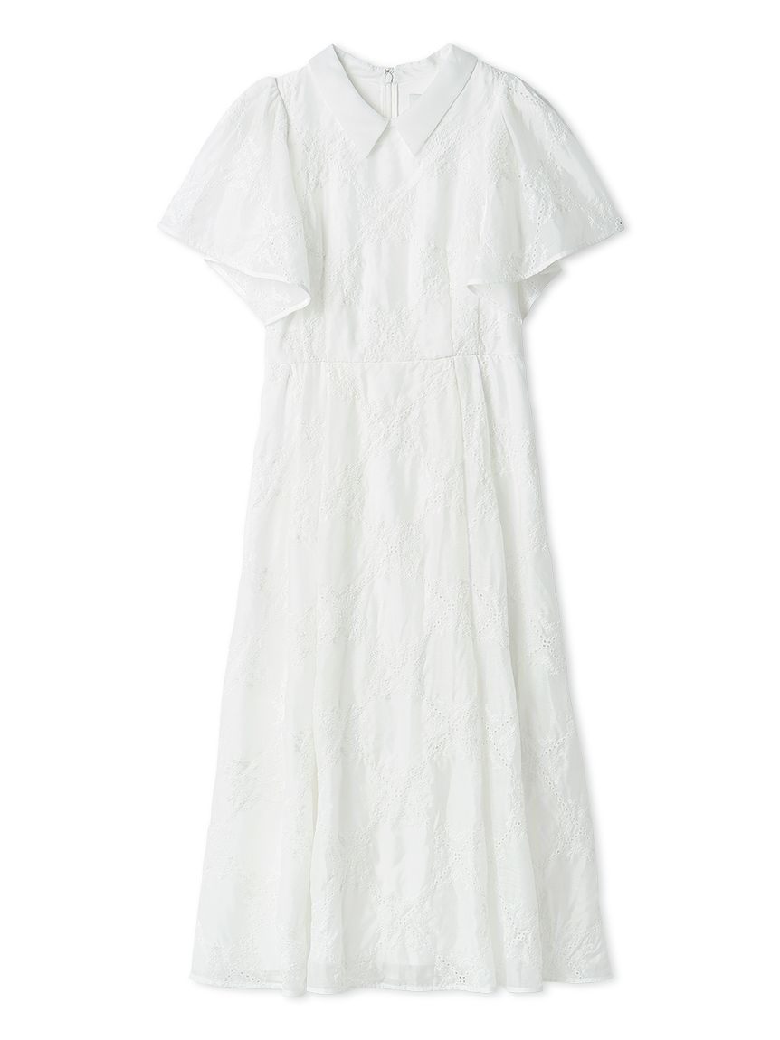 フラワーエンブロイダリーワンピース(デイリーワンピース)｜DRESS