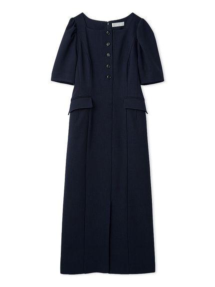 洗える】スクエアネックタイトワンピース(デイリーワンピース)｜DRESS