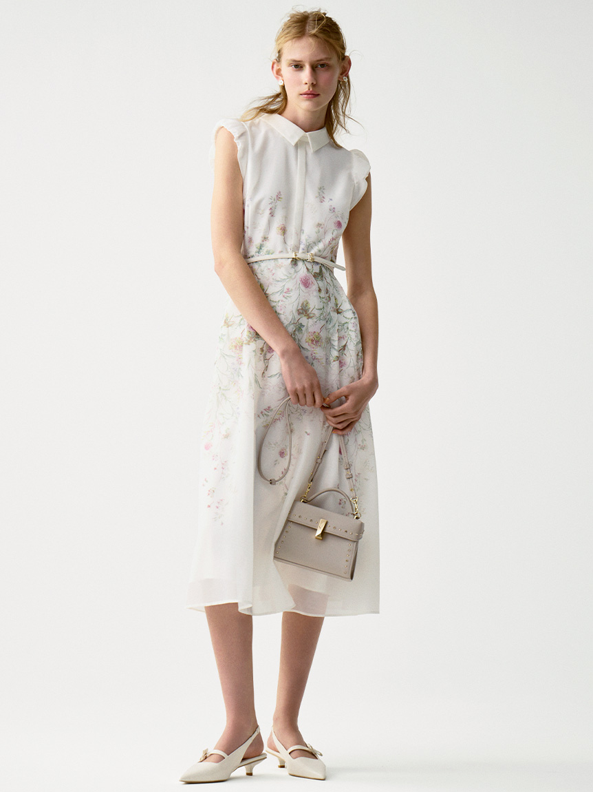 洗える】パネルフラワーワンピース(デイリーワンピース)｜DRESS