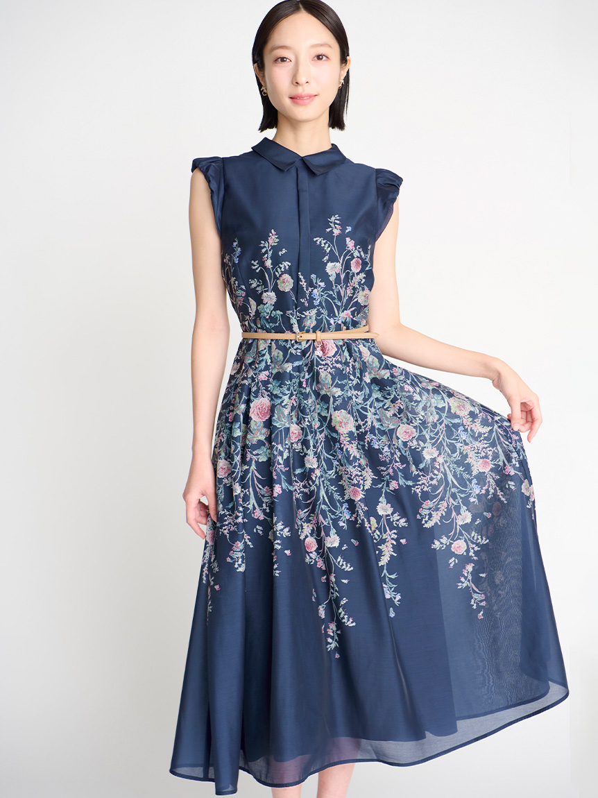 洗える】パネルフラワーワンピース(デイリーワンピース)｜DRESS