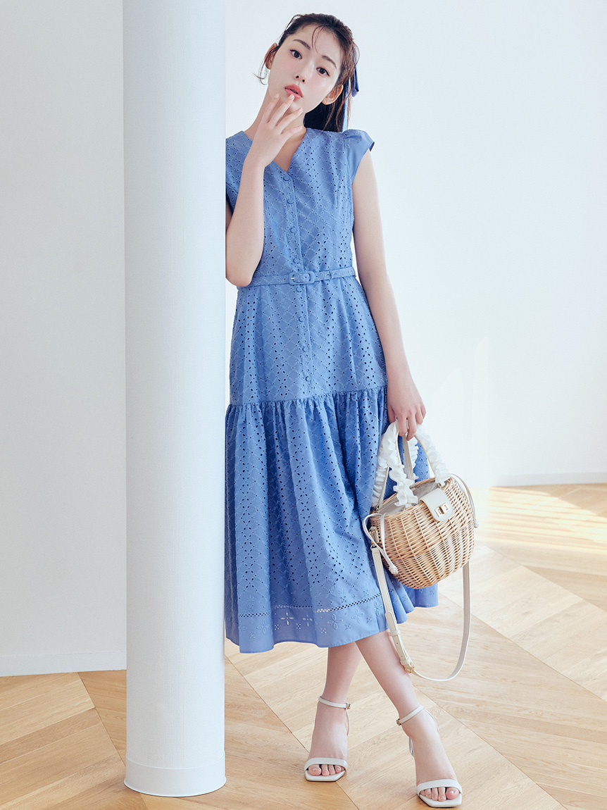 エンブロイダリーマーメイドワンピース