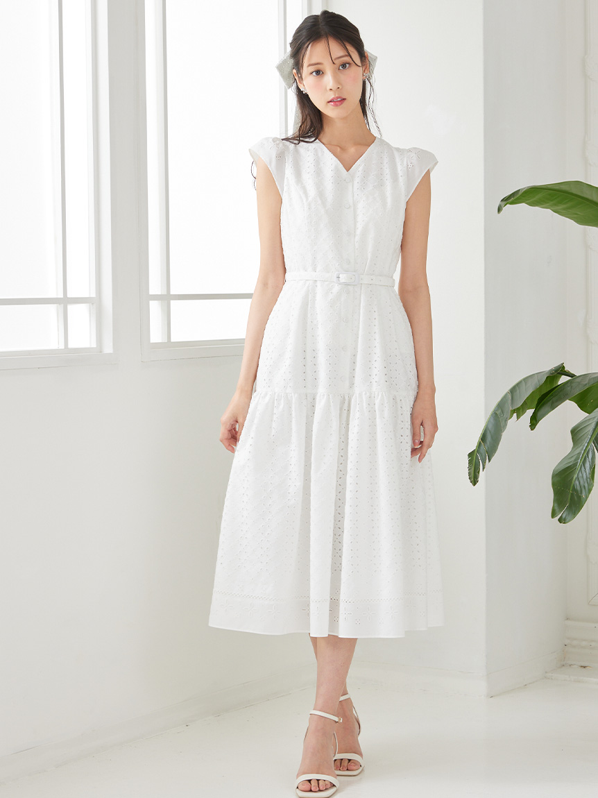 エンブロイダリーマーメイドワンピース(デイリーワンピース)｜DRESS
